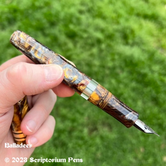 Balladeer in Rusty Minerals Lava Explosion – Oversized | Scriptorium Pens