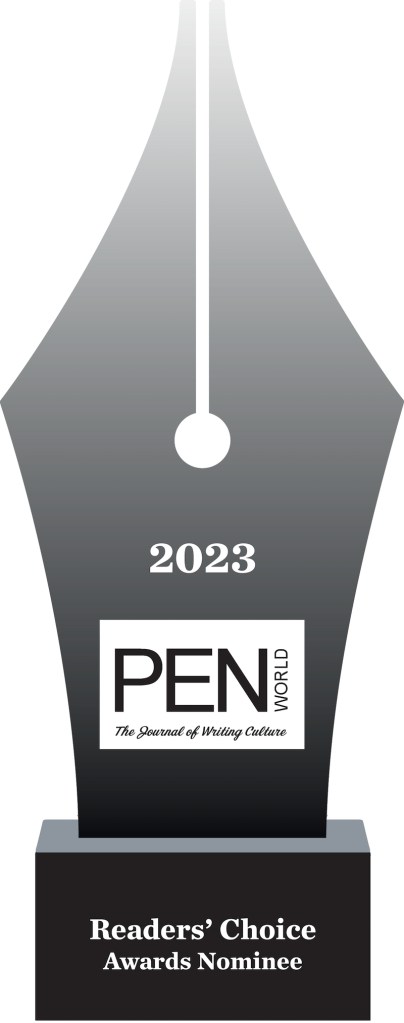 2023 Pen World Reader’s Choice Awards Nominee trophy image.