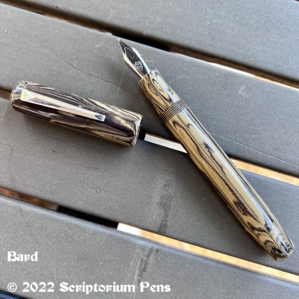 Bard in SEM LE Hammada Ebonite with Silver Chisel Clip - Medium